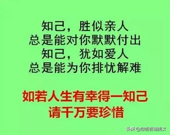 你说什么是知己？