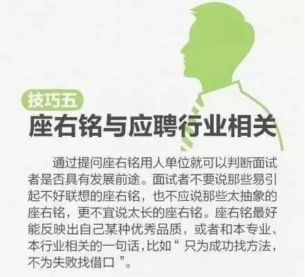 工作面试小技巧