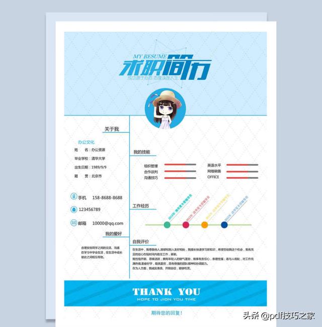 超实用Word个人简历模板，职场敲门砖，优质！免费