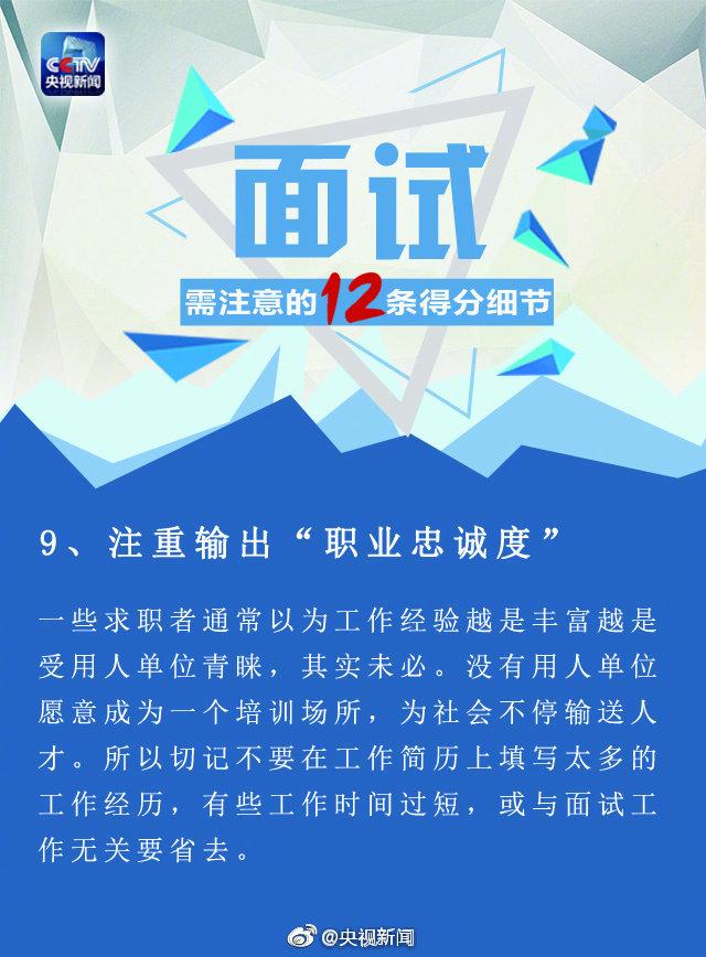 面试需要注意的12个得分细节