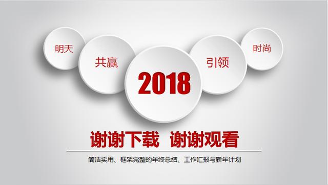 年终干货：新年工作计划暨工作总结万能模板（附精美PPT）