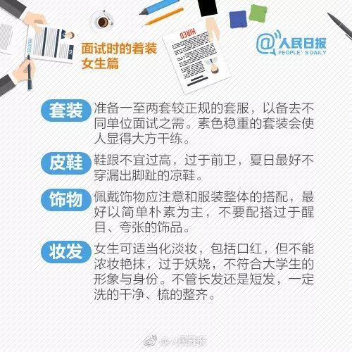 求职礼仪 实用“面经”，找工作必看！