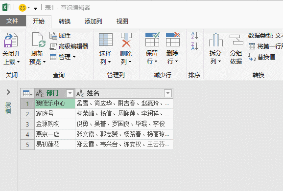 拆分单元格中的姓名，其实很简单