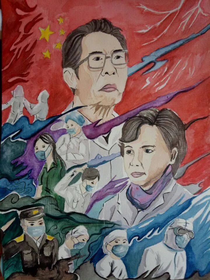 抗击疫情儿童绘画作品大全（抗击疫情手抄报）