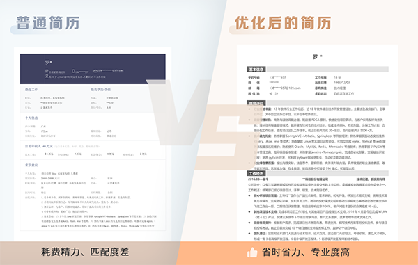 简历要经常优化，才能保证求职的效率