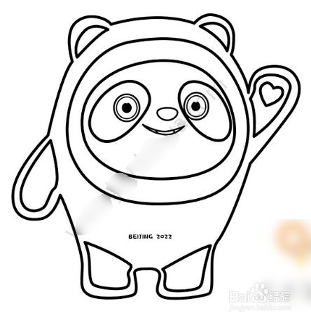 冬奥会吉祥物冰墩墩表情包（冰墩墩简笔画）