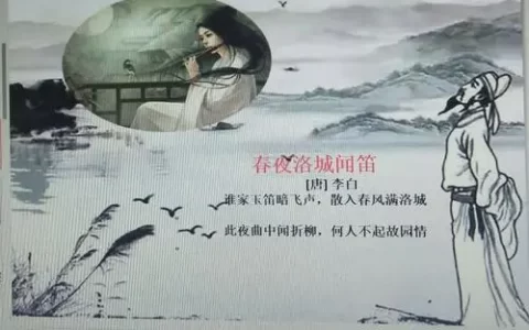 春夜洛城闻笛翻译（古诗春夜洛阳城闻笛唐李白）