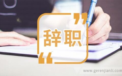 公司财务会计辞职信