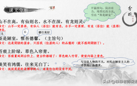 陋室铭笔记整理（陋室铭全文鉴赏）