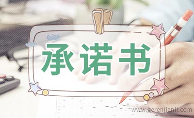 天然气使用承诺书2例