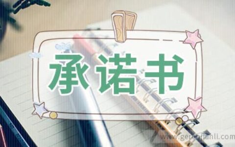 不燃放烟花爆竹承诺书2篇