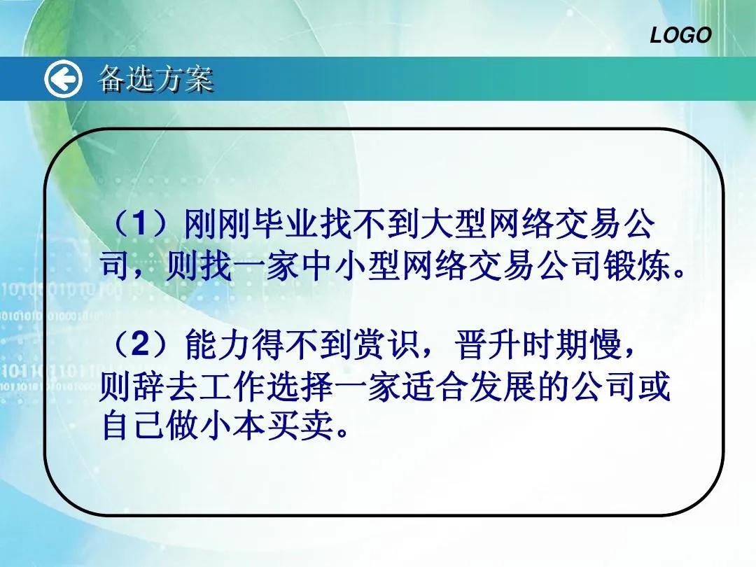 万能职业生涯规划书