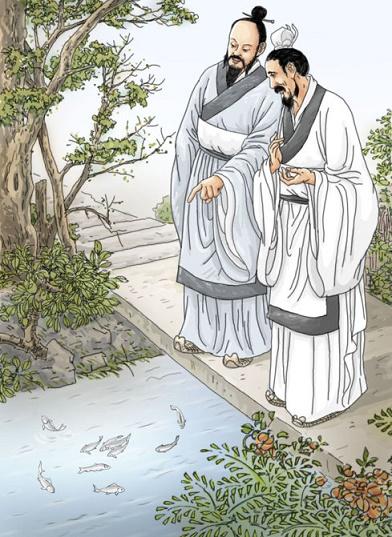 庄子与惠子游于濠梁翻译简短（庄子与惠子游于濠梁赏析）