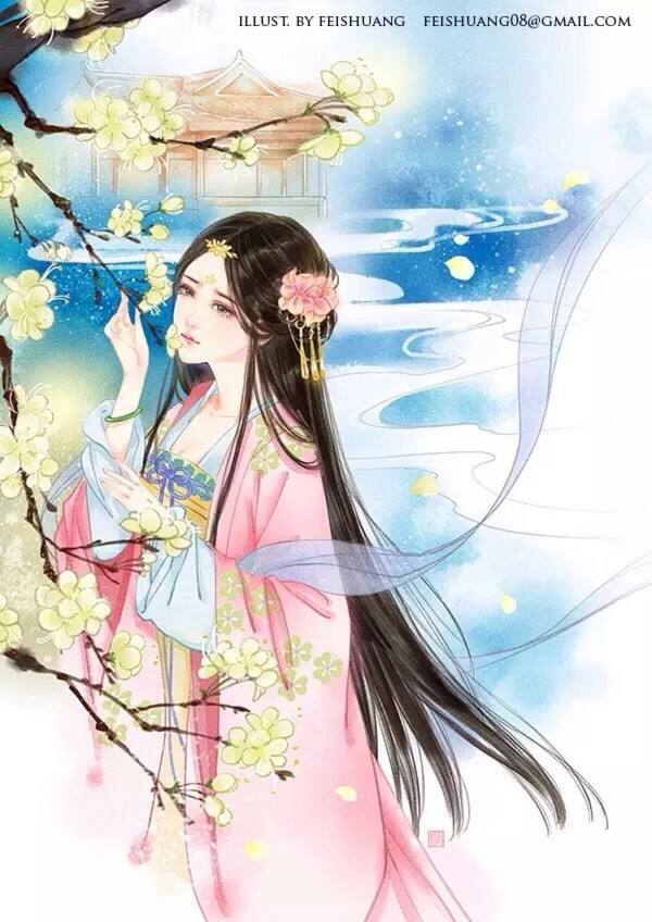 晒自己长头发写说说（待我长发及腰唯美句子）