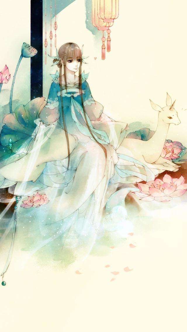 晒自己长头发写说说（待我长发及腰唯美句子）