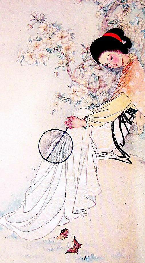 晒自己长头发写说说（待我长发及腰唯美句子）