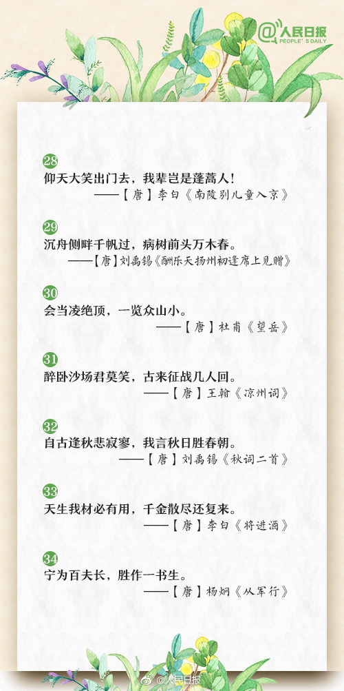 励志古诗词经典名句（励志古诗名句唯美千古绝句）