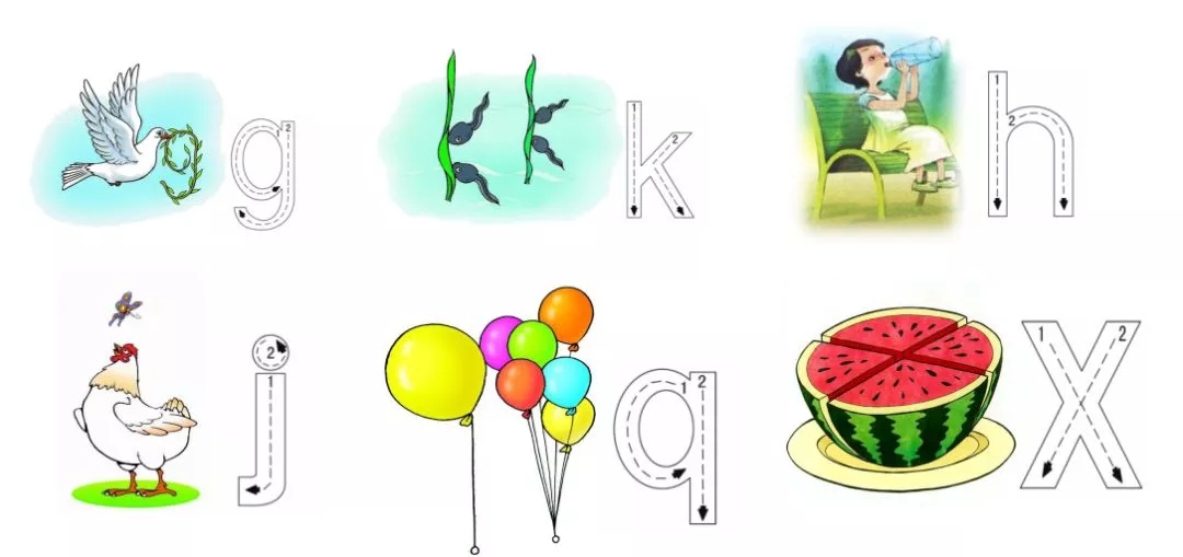 声母的正确书写格式及笔顺（声母表占格正确书写）