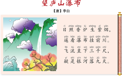 望庐山瀑布古诗翻译（望庐山瀑布的诗意）