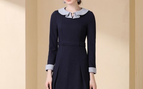 习惯使然 冬天得有毛呢裙