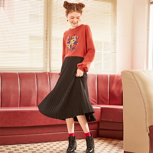 丰富冬季造型，少不了这些百褶裙的神助攻