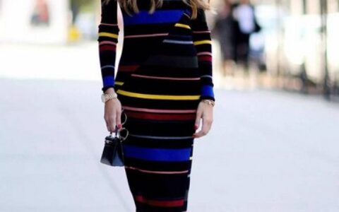 懒人的时髦，质感针织裙暖遍三季