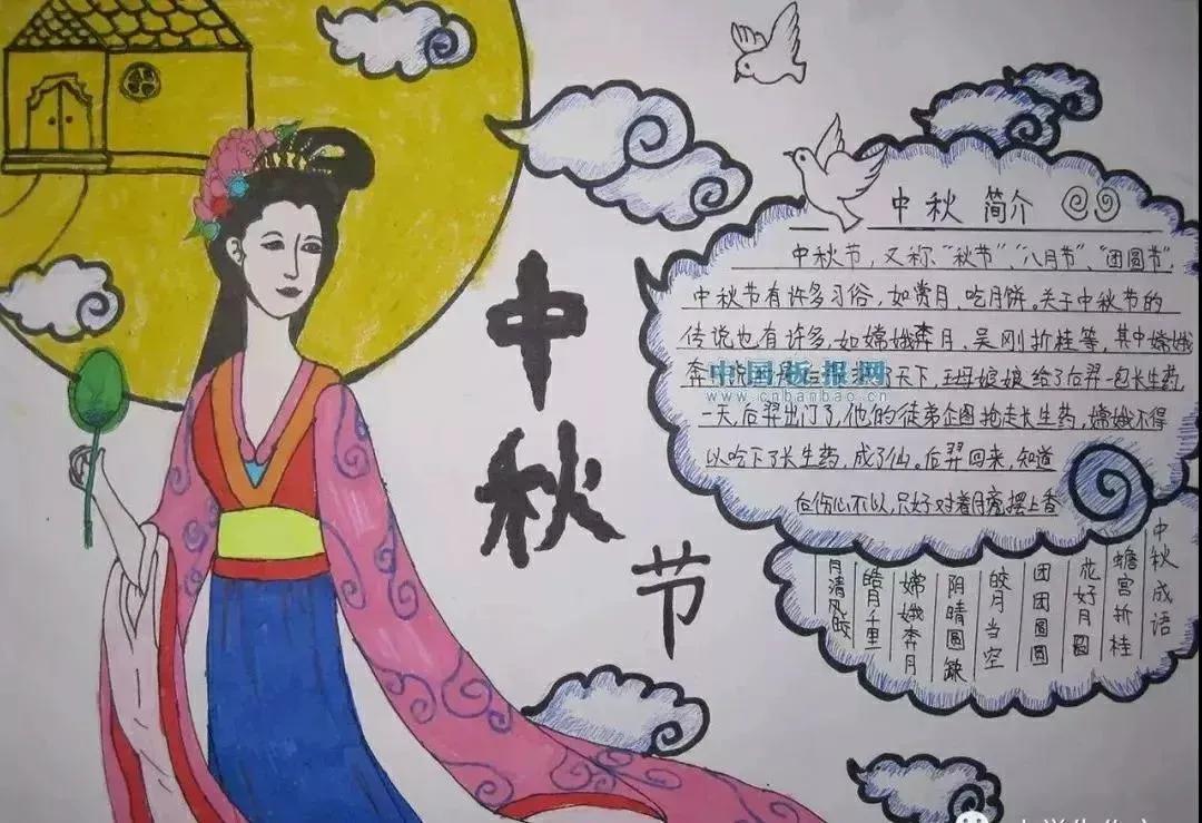 中秋节手抄报古诗（中秋节的优美句子摘抄）