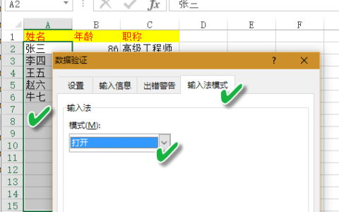 Excel单元格怎么自动切换输入法