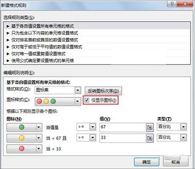 Excel2013怎么用红灯图标记录工作情况?