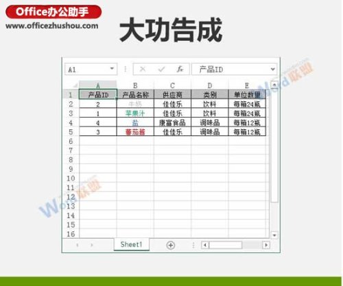 按Excel单元格中的字体颜色对表格数据进行排序