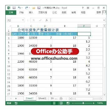 Excel工作表中隔行插入空白行的方法