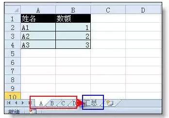 excel函数公式合并多个工作表的方法