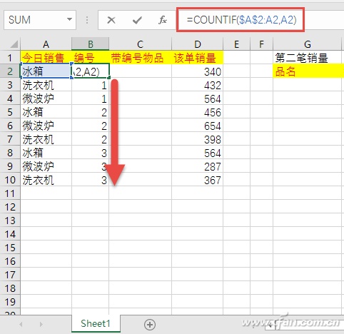 Excel表格如何使用Vlookup函数发现重复数据