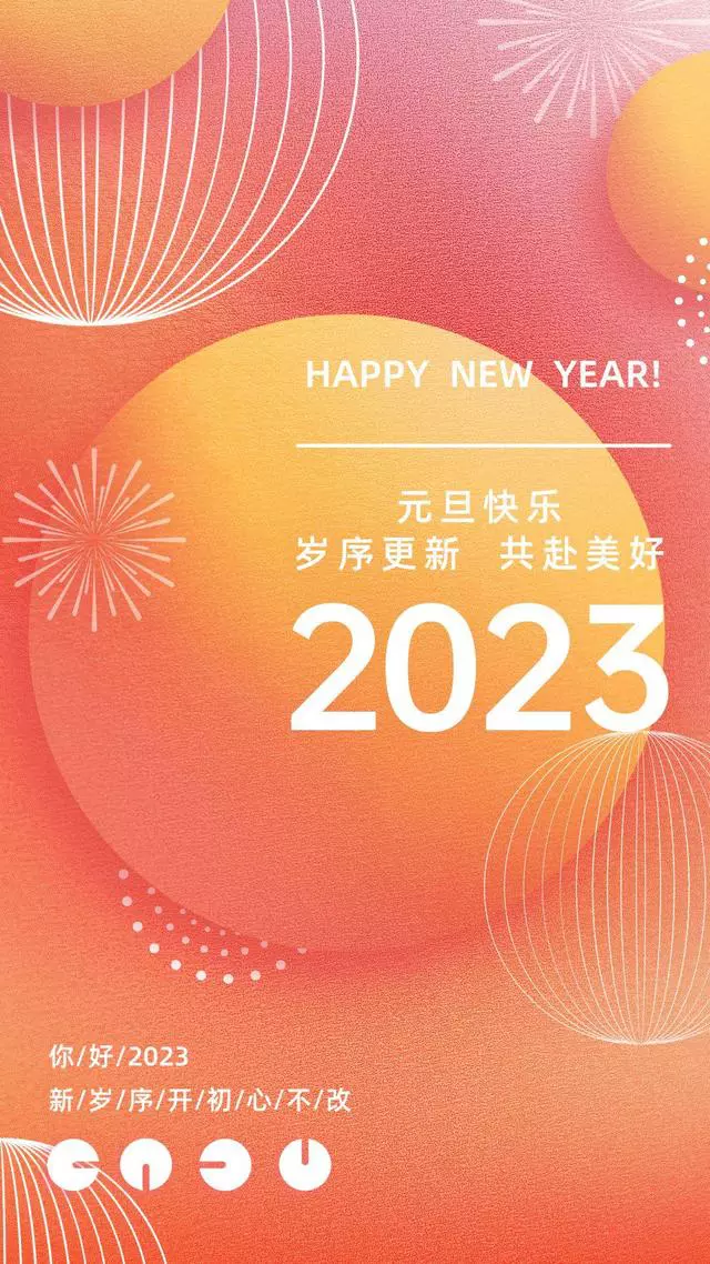2023年元旦文案+最新海报，超有年味！