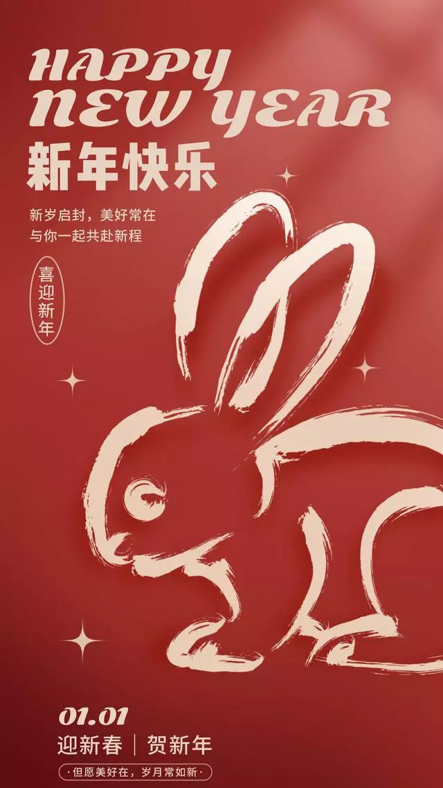 2023年元旦文案+最新海报，超有年味！