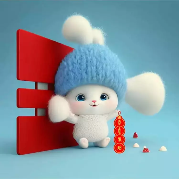 2023兔年的第一个祝福，小兔子乖乖把门开开，福禄寿财要进来